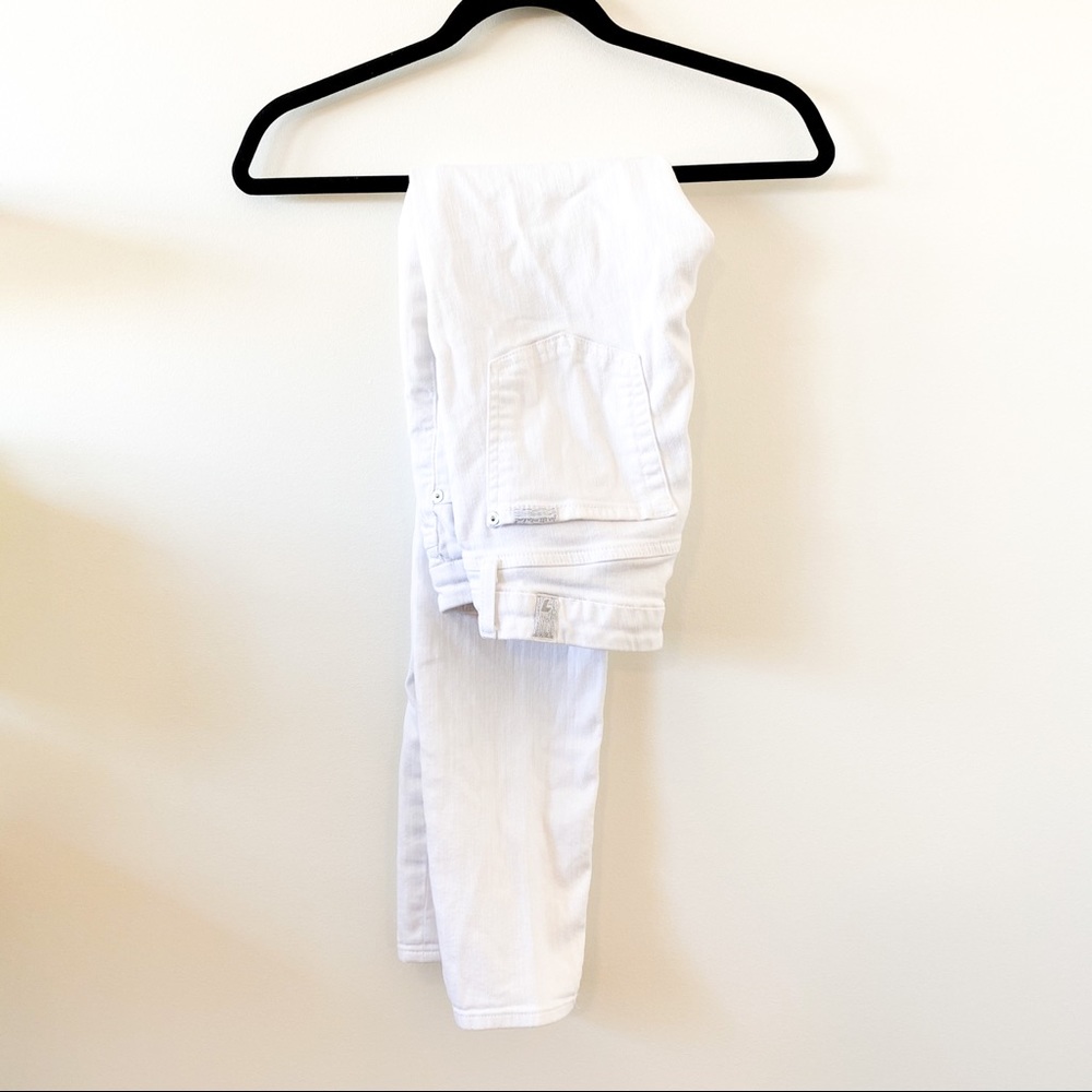 Women's 7 For All Mankind White Skinny Jeans